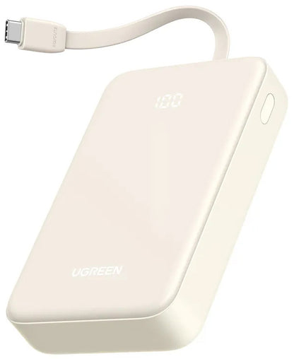 Vanjska baterija UGREEN PB521, 20000mAh, 30W, QC + PD, 1 x USB-A - 2 x USB-C, Bijela