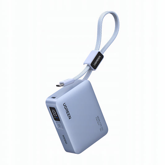 Vanjska baterija UGREEN PB584 (75173B), 10000mAh, 33W, QC + PD, 1 x USB-A - 2 x USB-C, Plava