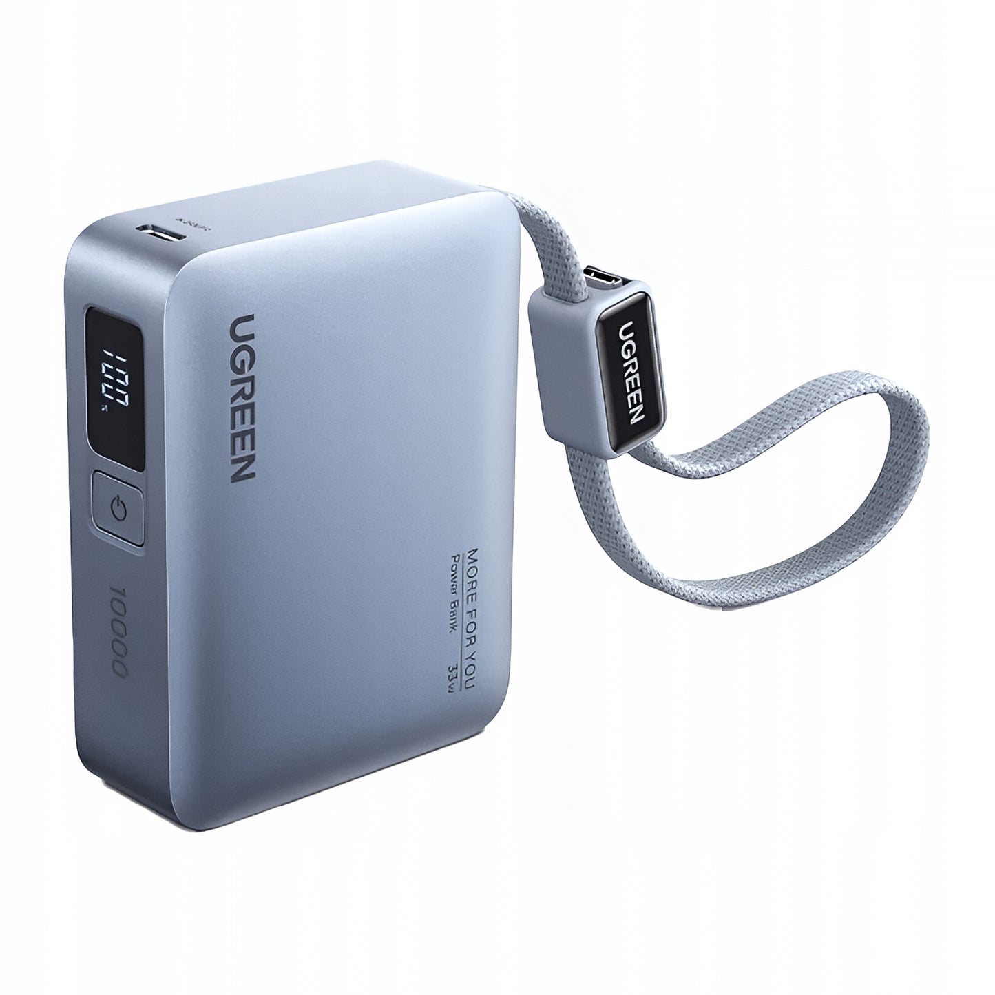 Vanjska baterija UGREEN PB584 (75173B), 10000mAh, 33W, QC + PD, 1 x USB-A - 2 x USB-C, Plava
