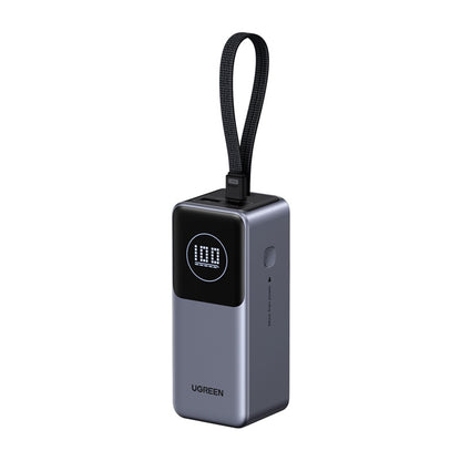 Vanjska baterija UGREEN PB723, 20000mAh, 130W, QC + PD, 1 x USB-A - 2 x USB-C, Siva