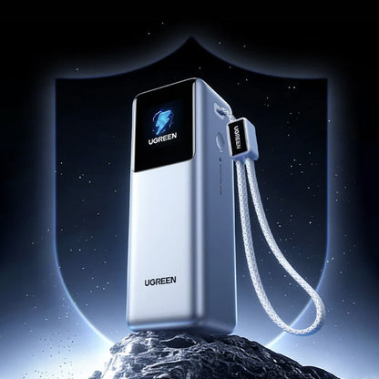Vanjska baterija UGREEN PB728 (75702B), 25000mAh, 200W, QC + PD, 1 x USB-A - 3 x USB-C, Siva