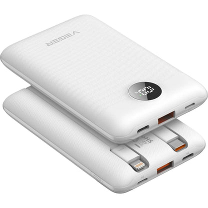 Vanjska baterija Veger C11C, 10000mAh, 22.5W, QC + PD, 1 x Lightning - 1 x USB-A - 2 x USB-C, Bijela