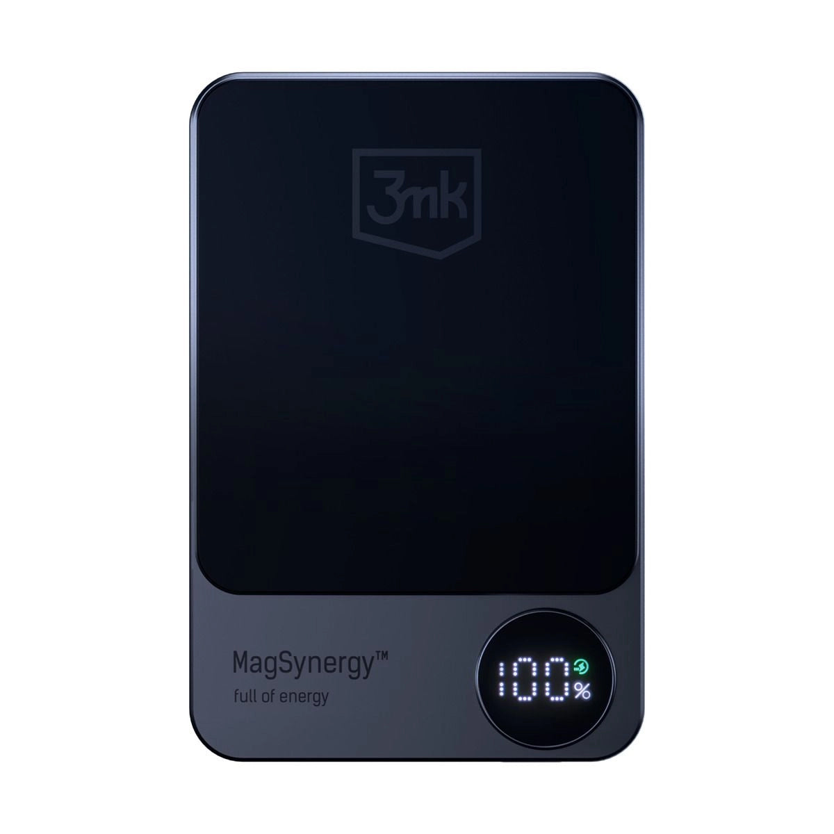 Vanjska baterija Wireless 3MK MagSynergy, 5000mAh, 18W, PD + FQI, 1 x QI - 1 x USB-C, Crna
