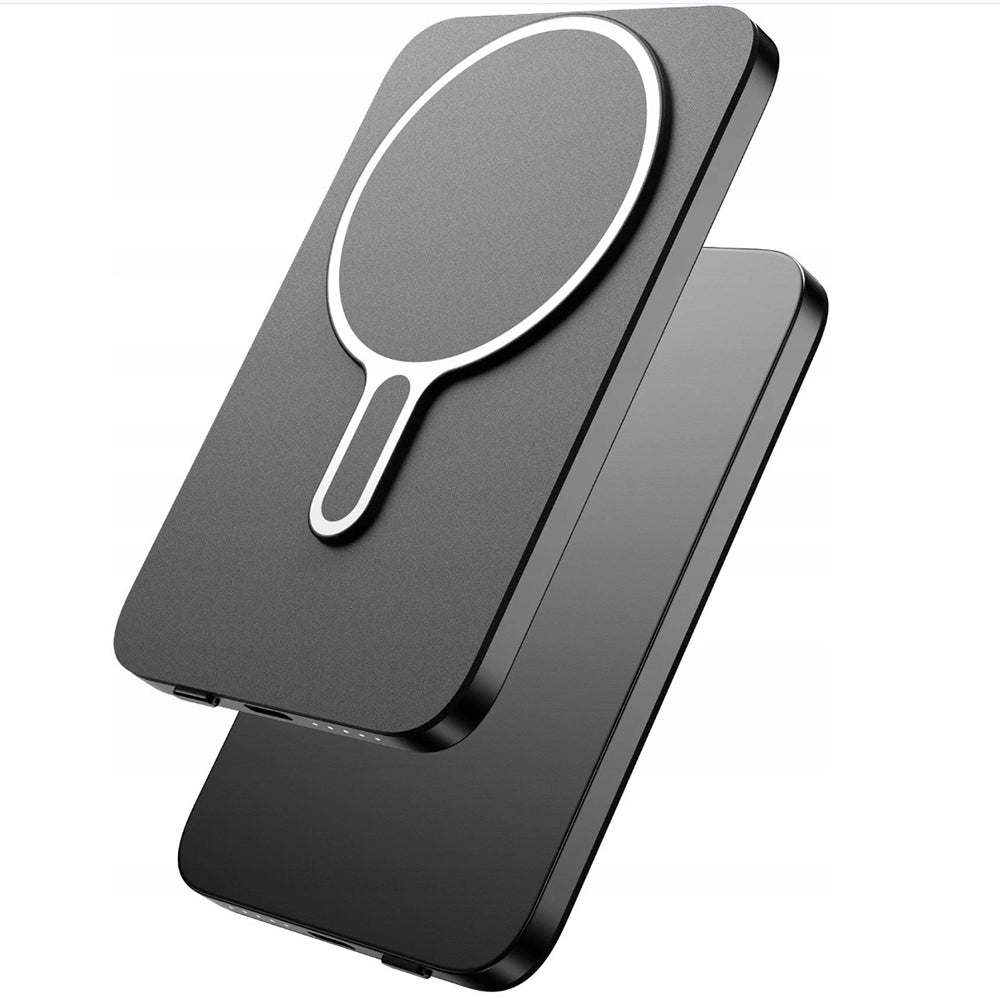 Vanjska baterija Wireless 3MK MagSnap Go, 5000mAh, 20W, PD + FQI, 1 x QI - 1 x USB-C, Siva