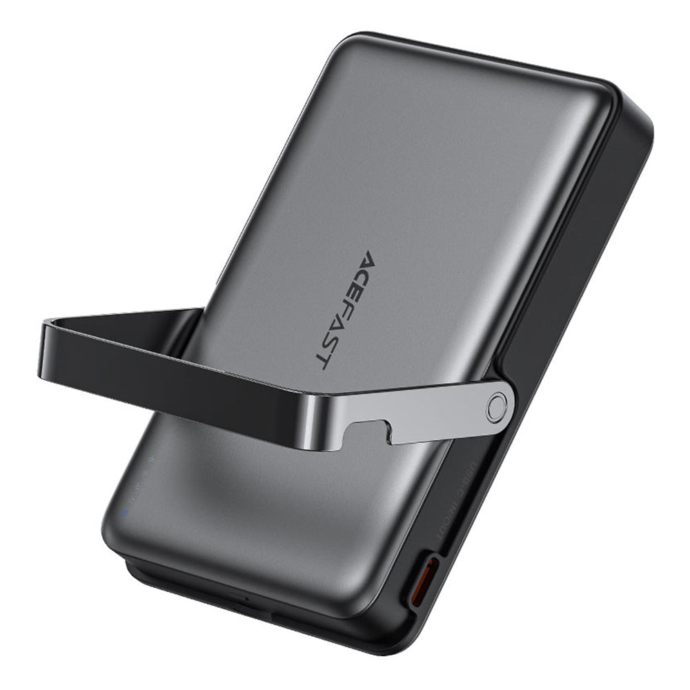 Vanjska baterija Wireless Acefast M17, 10000mAh, 22.5W, PD + FQI, 1 x QI - 1 x USB-C, Crna