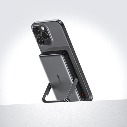 Vanjska baterija Wireless Acefast M17, 10000mAh, 22.5W, PD + FQI, 1 x QI - 1 x USB-C, Crna