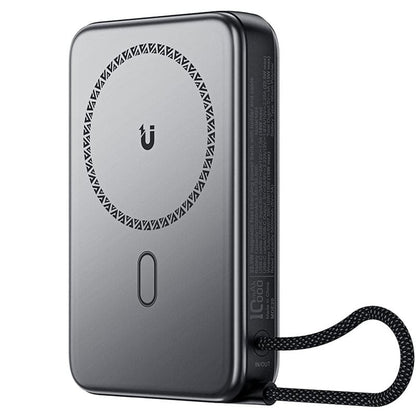 Vanjska baterija Wireless Acefast M24, 10000mAh, 22.5W, PD + FQI, 1 x QI - 2 x USB-C, Siva