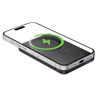 Vanjska baterija Wireless Acefast M30, 5000mAh, 20W, PD + FQI, 1 x QI - 2 x USB-C, Crna