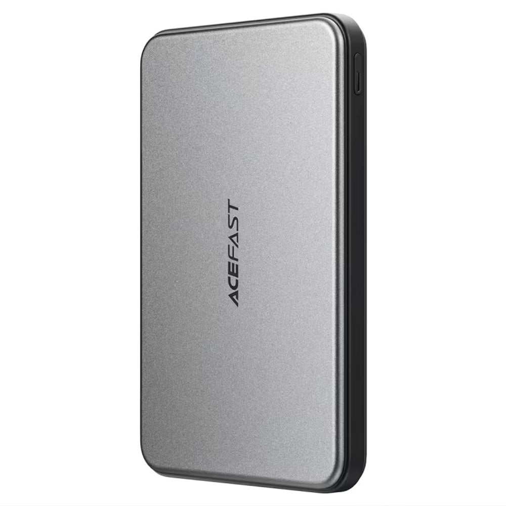 Vanjska baterija Wireless Acefast M30, 5000mAh, 20W, PD + FQI, 1 x QI - 2 x USB-C, Crna
