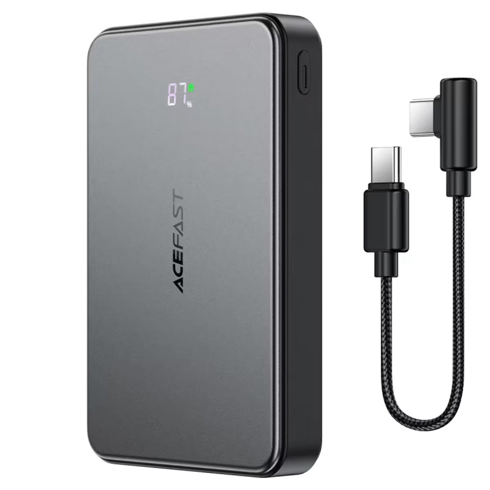 Vanjska baterija Wireless Acefast M31, 10000mAh, 22.5W, QC + PD + FQI, 1 x QI - 1 x USB-A - 2 x USB-C, Crna