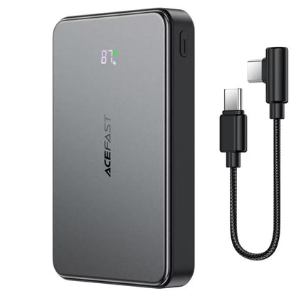 Vanjska baterija Wireless Acefast M31, 10000mAh, 22.5W, QC + PD + FQI, 1 x QI - 1 x USB-A - 2 x USB-C, Crna