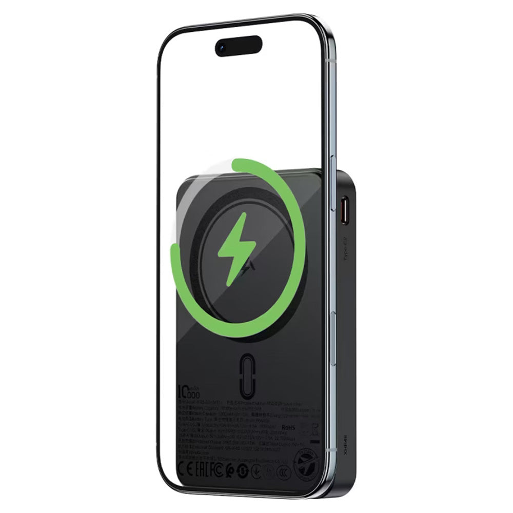 Vanjska baterija Wireless Acefast M31, 10000mAh, 22.5W, QC + PD + FQI, 1 x QI - 1 x USB-A - 2 x USB-C, Crna