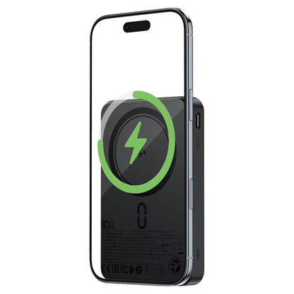 Vanjska baterija Wireless Acefast M31, 10000mAh, 22.5W, QC + PD + FQI, 1 x QI - 1 x USB-A - 2 x USB-C, Crna