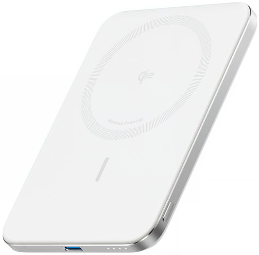 Vanjska bežična baterija Anker Nano, 5000mAh, 20W, PD + FQI, 1 x QI - 1 x USB-C, Bijela A1665H21