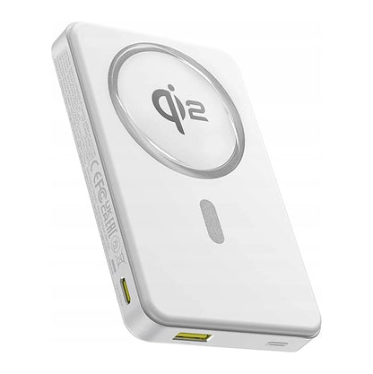 Vanjska bežična baterija Baseus Airpow2 Qi2, 10000mAh, 22.5W, QC + PD + FQI, 1 x QI - 1 x USB-A - 1 x USB-C, Bijela P10080000213-00