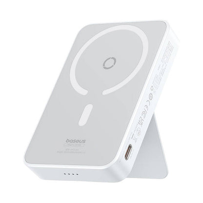 Vanjska bežična baterija Baseus MagPro PPCXZ05, 5000mAh, 20W, PD + FQI, 1 x QI - 1 x USB-C, Bijela P10064101223-00