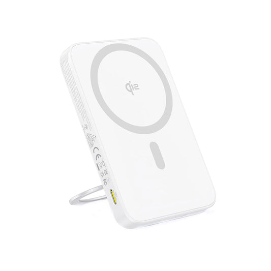 Vanjska bežična baterija Baseus PicoGo, 5000mAh, 20W, PD + FQI, 1 x QI - 1 x USB-C, Bijela P10076800213-01