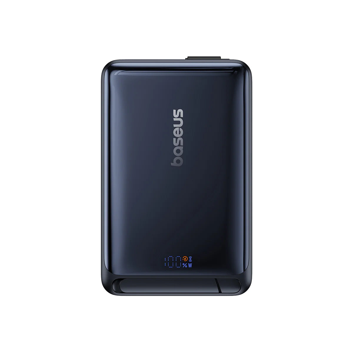 Vanjska bežična baterija Baseus Nomos, 10000mAh, 45W, PD + FQI, 1 x QI - 2 x USB-C, Crna P10078800123-00