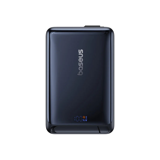Vanjska bežična baterija Baseus Nomos, 10000mAh, 45W, PD + FQI, 1 x QI - 2 x USB-C, Crna P10078800123-00