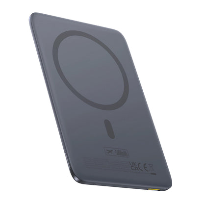 Vanjska bežična baterija Baseus PicoGo AM41, 5000mAh, 20W, PD + FQI, 1 x QI - 1 x USB-C, Siva P1007680C813-00