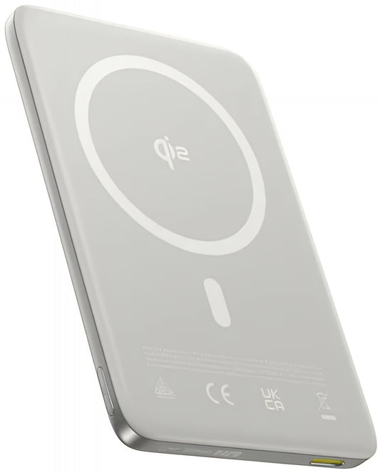 Vanjska bežična baterija Baseus PicoGo AM41, 10000mAh, 27W, PD + FQI, 1 x QI - 1 x USB-C, Bež E0027203