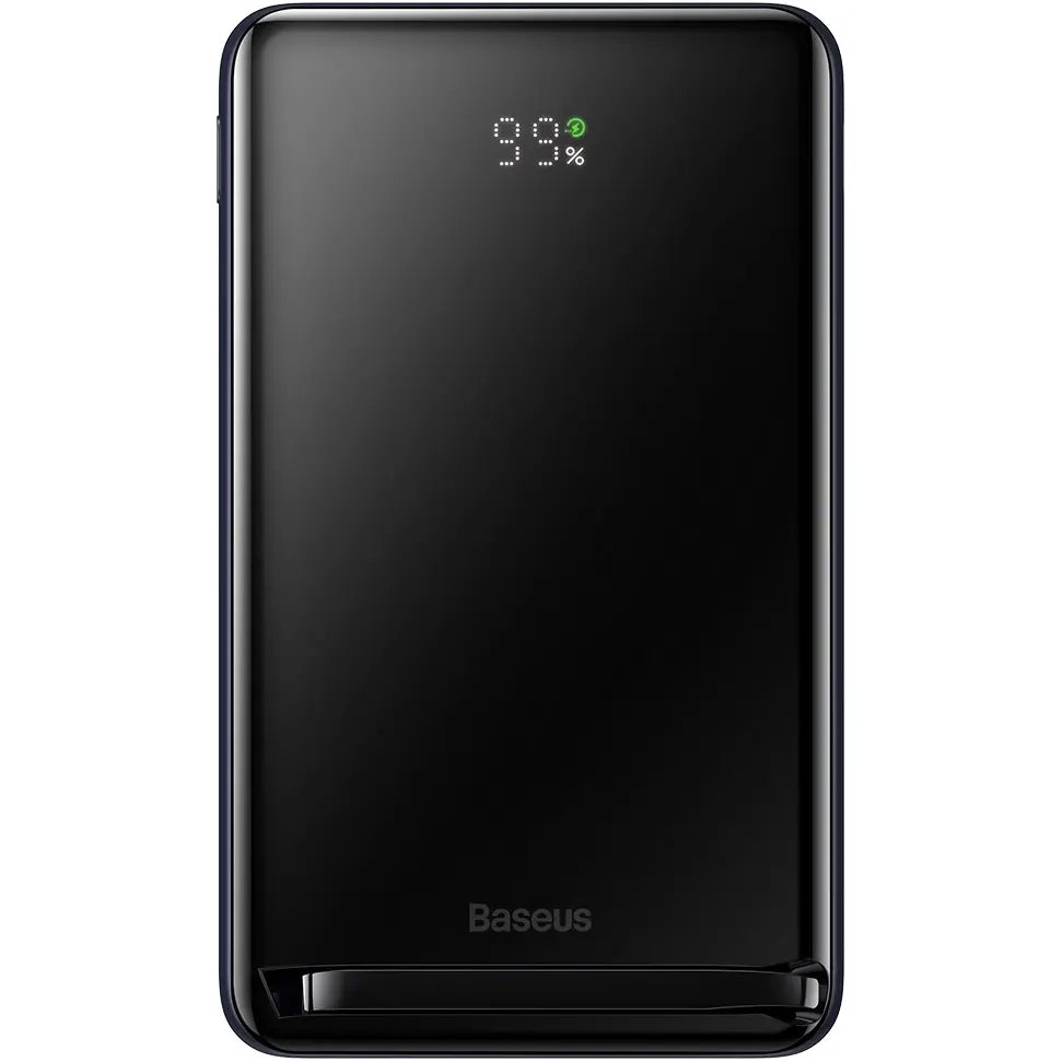 Vanjska baterija bežična Baseus Magnetic Bracket, 10000mAh, 20W, PD + FQI, 1 x QI - 1 x USB-C, plava PPCX000203