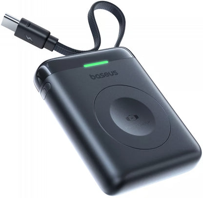 Bežična vanjska baterija Baseus EnerFill FW11 za Apple Watch Series, 1640mAh, 5W, 1 x QI, Crna E0205301