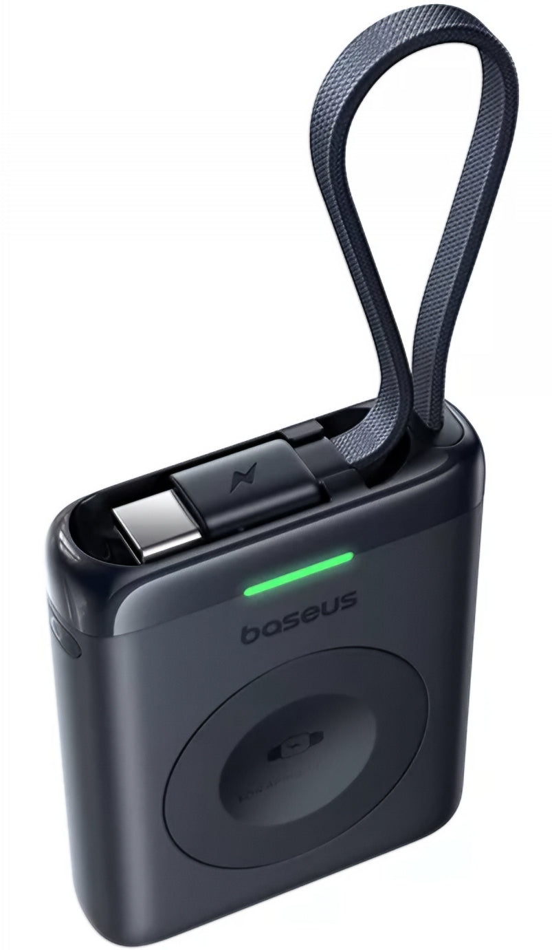 Bežična vanjska baterija Baseus EnerFill FW11 za Apple Watch Series, 1640mAh, 5W, 1 x QI, Crna E0205301