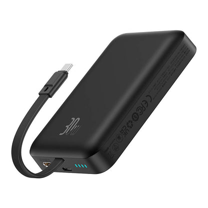Vanjska baterija Wireless Baseus Magnetic Mini, 10000mAh, 30W, PD + FQI, 1 x QI - 2 x USB-C, Crna P1002210B113-00