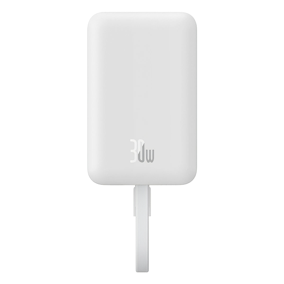 Vanjska baterija bežična Baseus Magnetic Mini, 10000mAh, 30W, PD + FQI, 1 x QI - 2 x USB-C, bijela P1002210B223-00