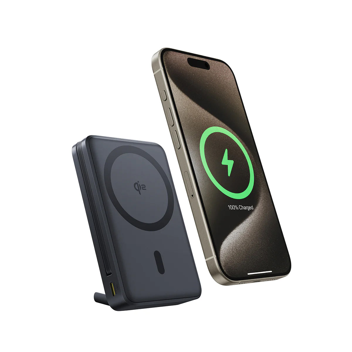 Vanjska bežična baterija Baseus Nomos, 10000mAh, 45W, PD + FQI, 1 x QI - 2 x USB-C, Crna P10078800123-00