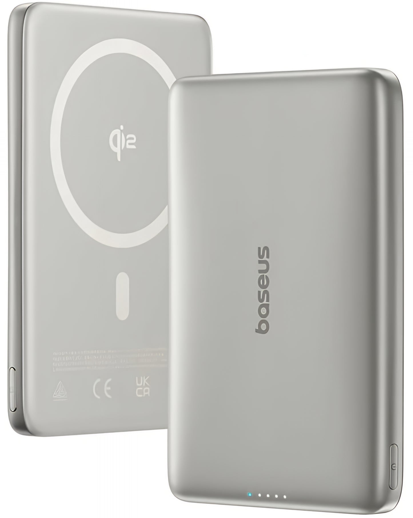 Vanjska bežična baterija Baseus PicoGo AM41, 10000mAh, 27W, PD + FQI, 1 x QI - 1 x USB-C, Bež E0027203