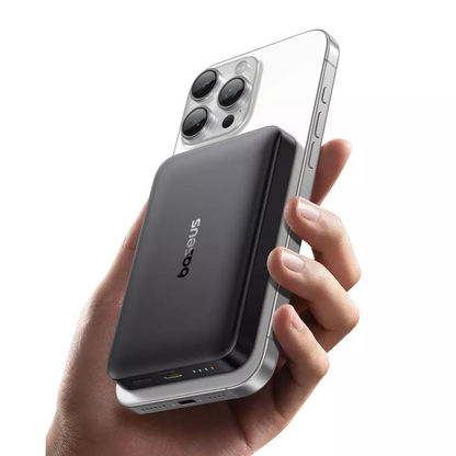 Vanjska baterija Wireless Baseus Enerfill FM12, 10000mAh, 22.5W, PD + FQI, 1 x QI - 1 x USB-C, Crna E0028500