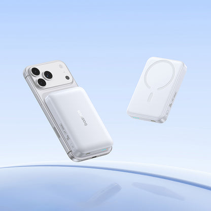 Bežična vanjska baterija Baseus EnerFill FM11, 10000mAh, 30W, PD + FQI, 1 x QI - 1 x USB-C, Bijela