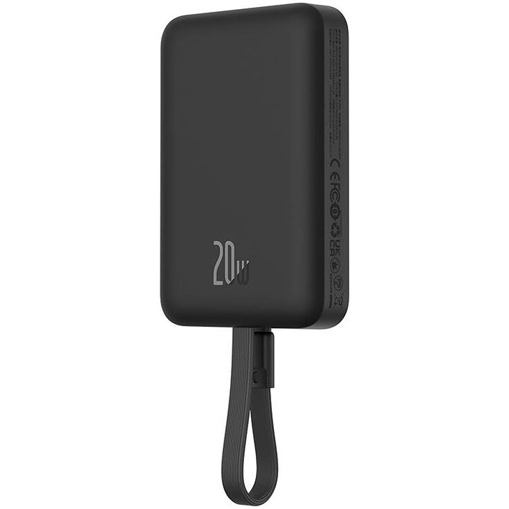 Vanjska baterija Wireless Baseus Magnetic Mini, 10000mAh, 20W, PD + FQI, 1 x Lightning - 1 x QI - 1 x USB-C, Crna P10022109113-00