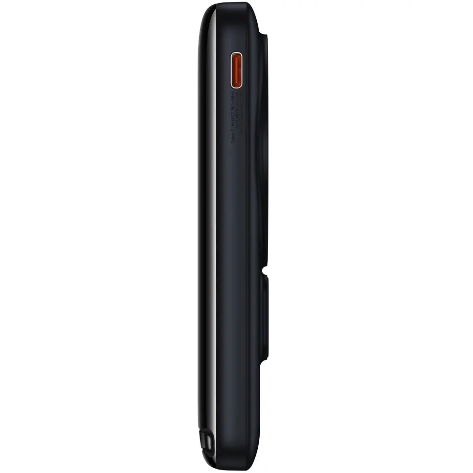 Vanjska baterija bežična Baseus Magnetic Bracket, 10000mAh, 20W, PD + FQI, 1 x QI - 1 x USB-C, plava PPCX000203