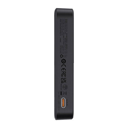 Vanjska bežična baterija Baseus MagPro PPCXZ05, 5000mAh, 20W, PD + FQI, 1 x QI - 1 x USB-C, Crna, Ponovno zapakirano P10064101123-00