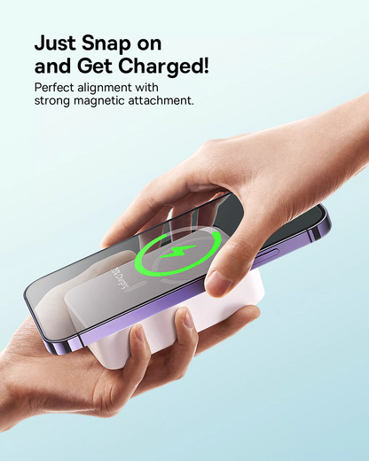Bežična vanjska baterija Baseus EnerFill FM41 Mini, 20000mAh, 20W, PD + FQI, 1 x QI - 1 x USB-C, Bijela E0027U01
