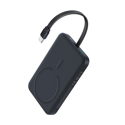 Bežična vanjska baterija Baseus EnerFill FM11, 10000 mAh, 30 W, PD + FQI, 1 × QI – 2 × USB-C, crna E0028904