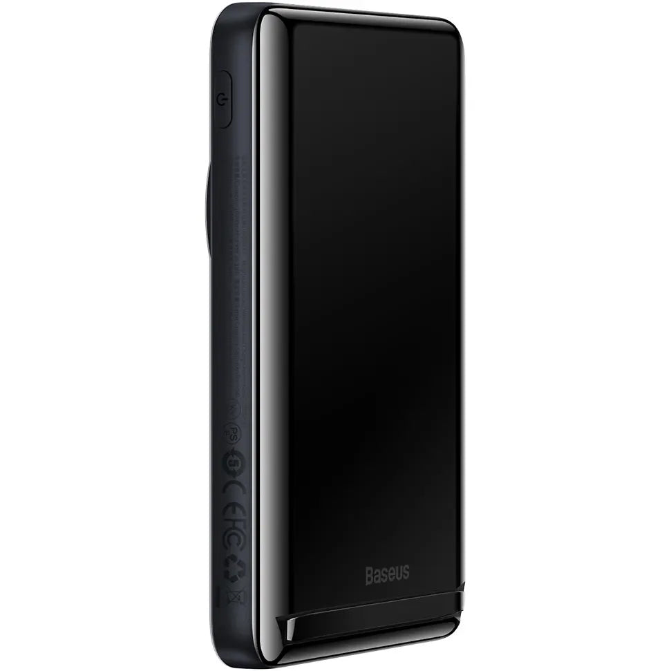 Vanjska baterija bežična Baseus Magnetic Bracket, 10000mAh, 20W, PD + FQI, 1 x QI - 1 x USB-C, plava PPCX000203