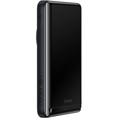 Vanjska baterija bežična Baseus Magnetic Bracket, 10000mAh, 20W, PD + FQI, 1 x QI - 1 x USB-C, plava PPCX000203