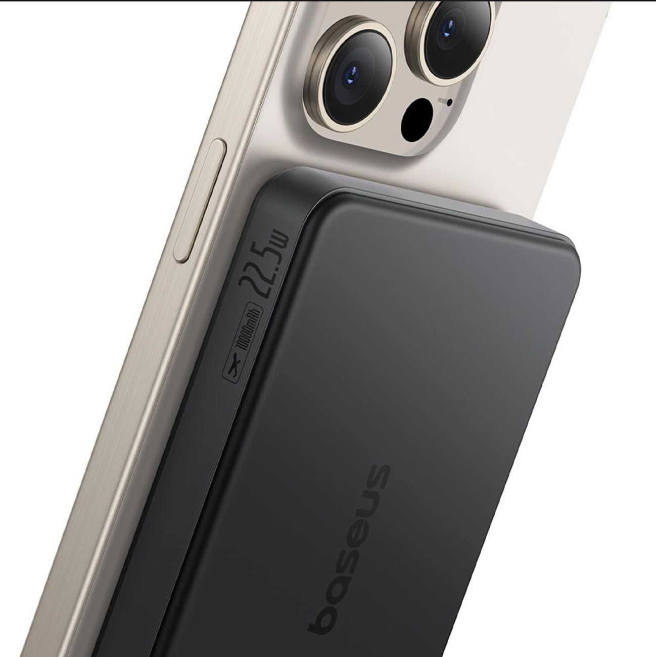 Vanjska bežična baterija Baseus Airpow2 Qi2, 10000mAh, 22.5W, QC + PD + FQI, 1 x QI - 1 x USB-A - 1 x USB-C, Crna P10080000123-00