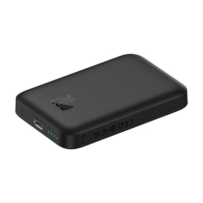 Vanjska bežična baterija Baseus Mini Air, 6000mAh, 20W, PD + FQI, 1 x QI - 1 x USB-C, Crna P10059002113-00