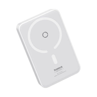 Vanjska bežična baterija Baseus MagPro PPCXZ05, 5000mAh, 20W, PD + FQI, 1 x QI - 1 x USB-C, Bijela P10064101223-00