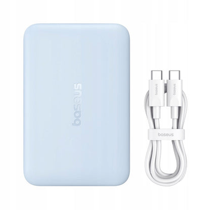 Bežična vanjska baterija Baseus EnerFill FM11 Ultra-Mini, 10000mAh, 22.5W, PD + FQI, 1 x QI - 1 x USB-C, Plava P1008210E313-00