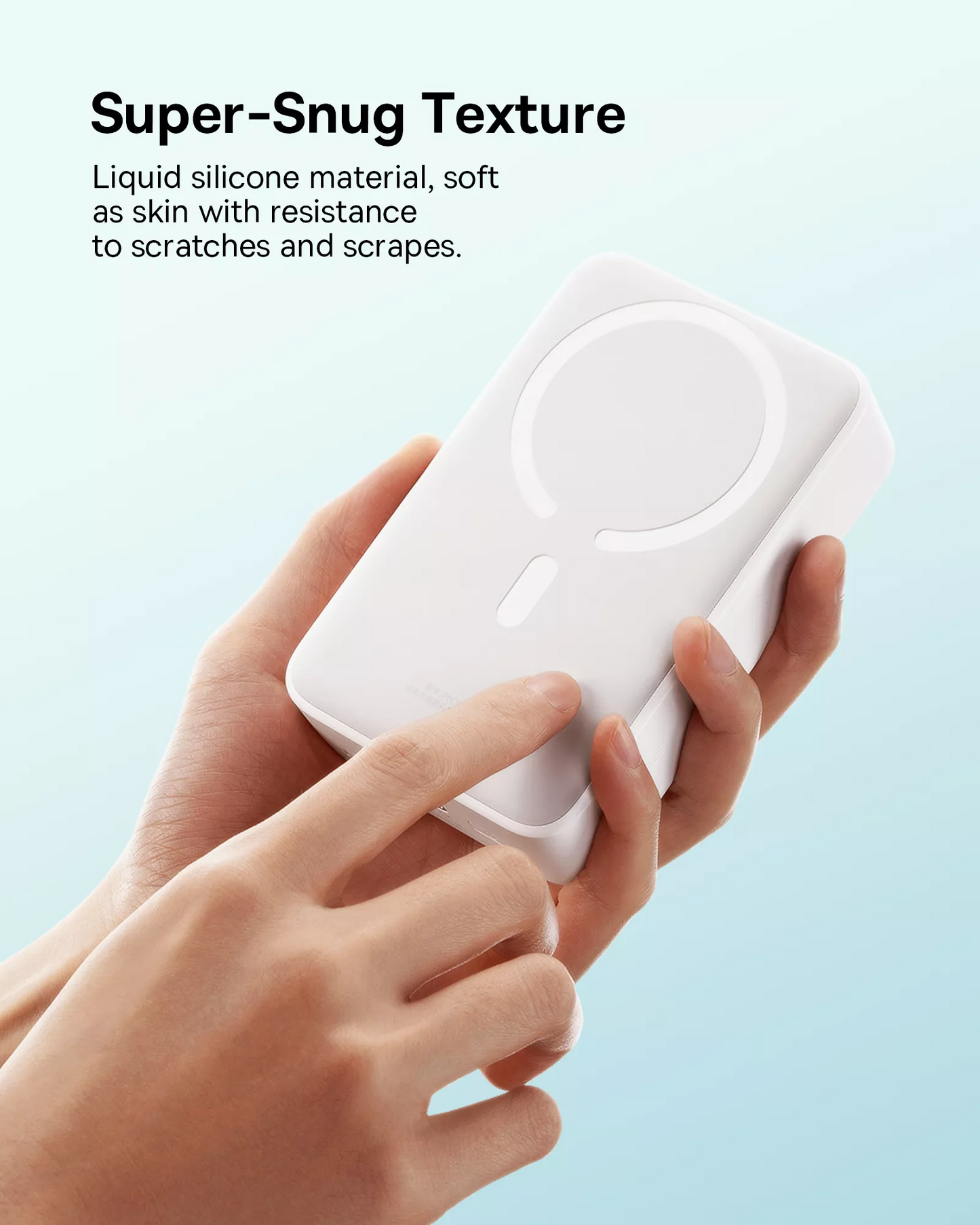 Bežična vanjska baterija Baseus EnerFill FM41 Mini, 20000mAh, 20W, PD + FQI, 1 x QI - 1 x USB-C, Bijela E0027U01