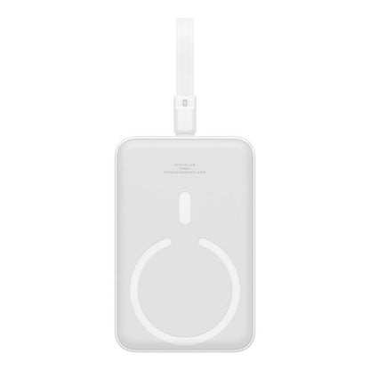 Vanjska baterija Wireless Baseus Magnetic Mini, 10000mAh, 20W, PD + FQI, 1 x Lightning - 1 x QI - 1 x USB-C, Bijela P10022109223-00