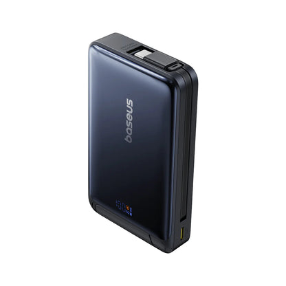 Vanjska bežična baterija Baseus Nomos, 10000mAh, 45W, PD + FQI, 1 x QI - 2 x USB-C, Crna P10078800123-00