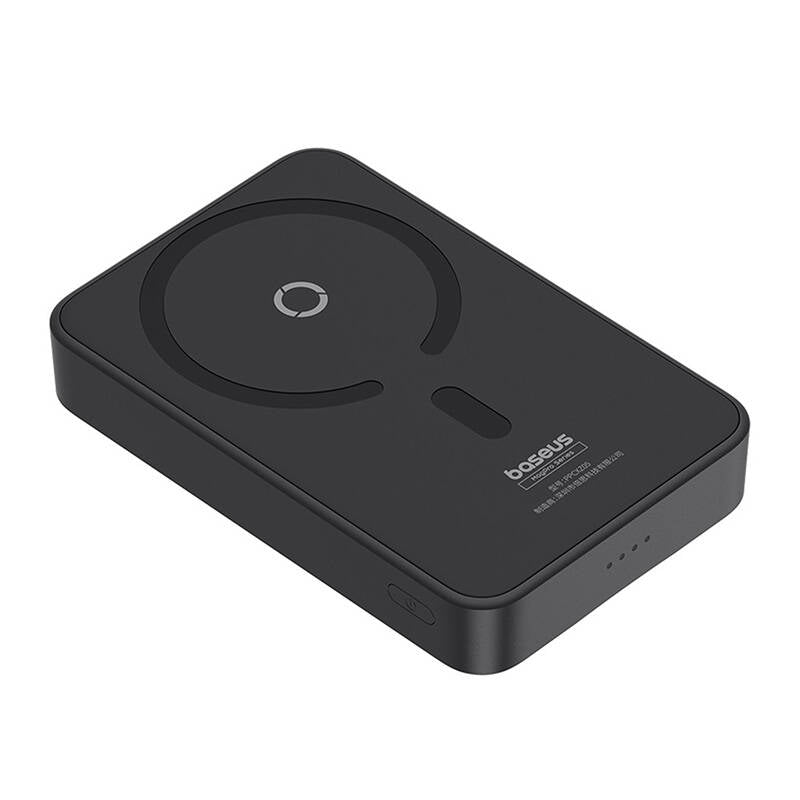 Vanjska bežična baterija Baseus MagPro PPCXZ05, 5000mAh, 20W, PD + FQI, 1 x QI - 1 x USB-C, Crna, Ponovno zapakirano P10064101123-00