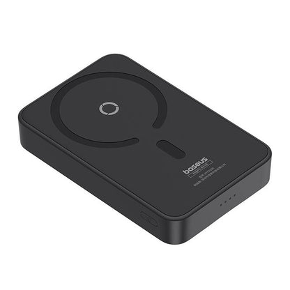 Vanjska bežična baterija Baseus MagPro PPCXZ05, 5000mAh, 20W, PD + FQI, 1 x QI - 1 x USB-C, Crna, Ponovno zapakirano P10064101123-00
